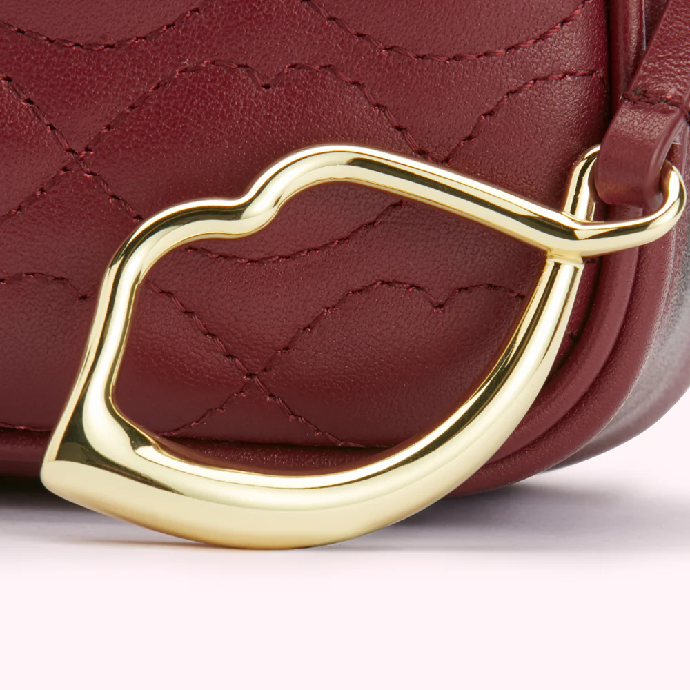 ROSEWOOD SMALL QUILTED LIP LEATHER ASHLEY CROSSBODY BAG - Image 7