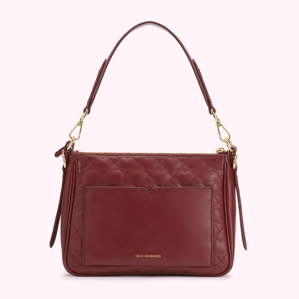 ROSEWOOD SMALL QUILTED LIP LEATHER CALLIE CROSSBODY BAG - Image 2