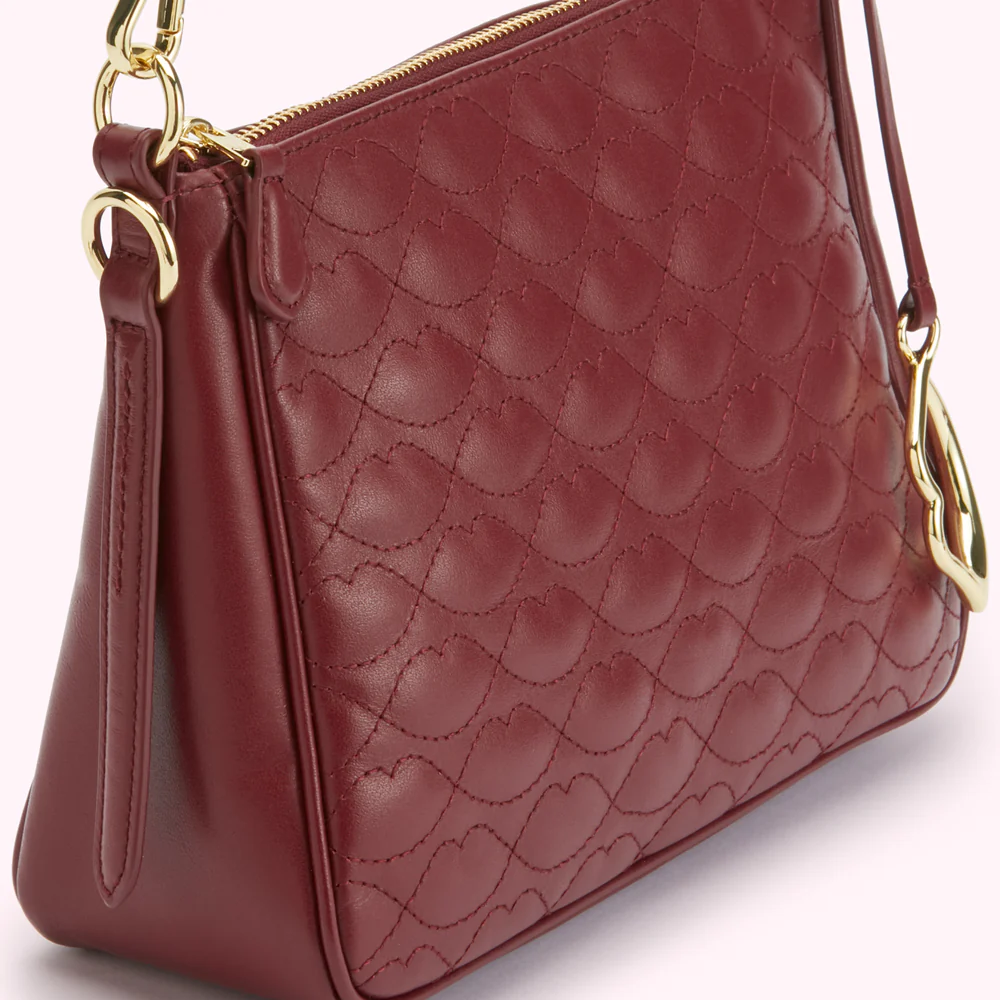 ROSEWOOD SMALL QUILTED LIP LEATHER CALLIE CROSSBODY BAG - Image 4