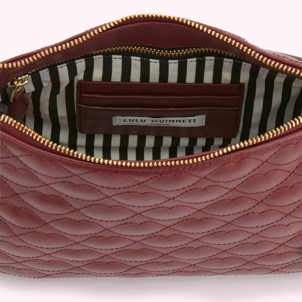 ROSEWOOD SMALL QUILTED LIP LEATHER CALLIE CROSSBODY BAG - Image 5
