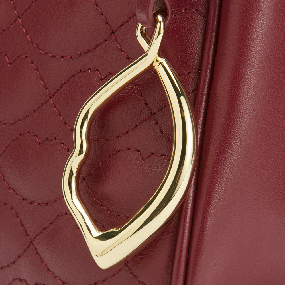 ROSEWOOD SMALL QUILTED LIP LEATHER CALLIE CROSSBODY BAG - Image 7