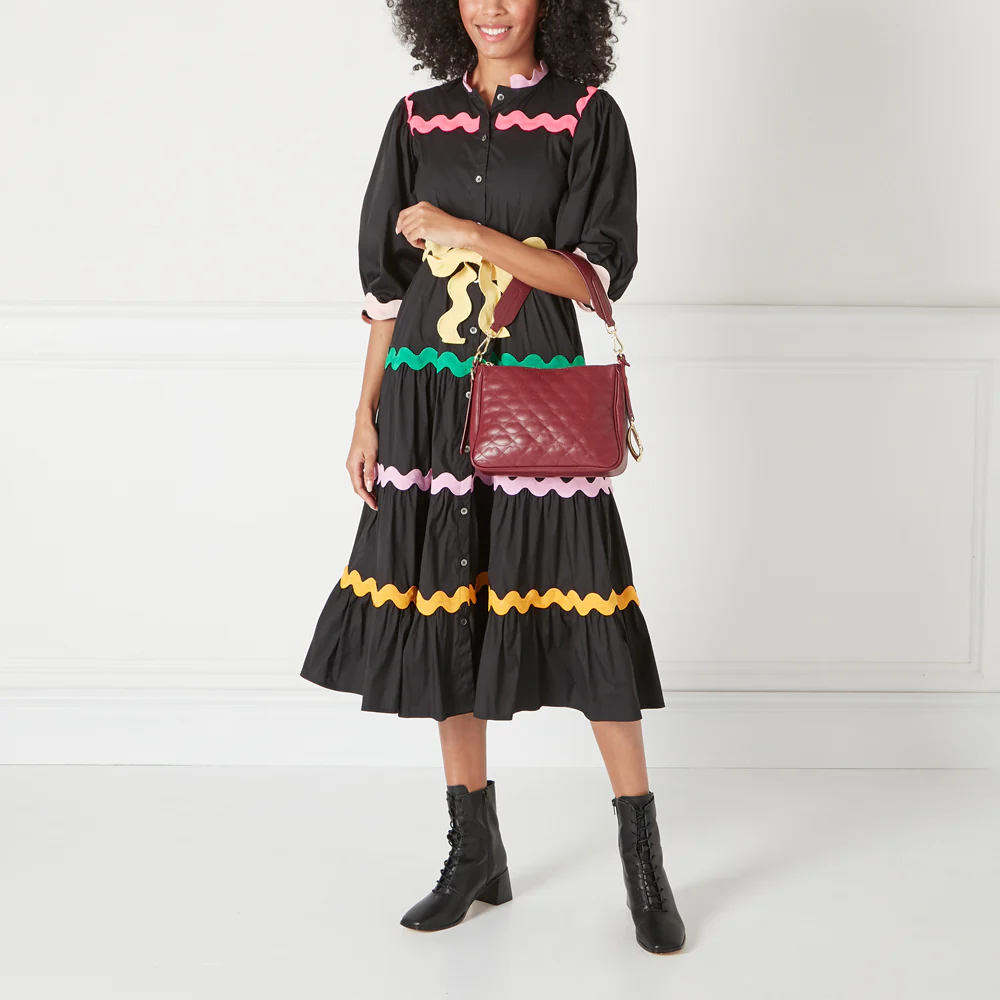 ROSEWOOD SMALL QUILTED LIP LEATHER CALLIE CROSSBODY BAG - Image 8