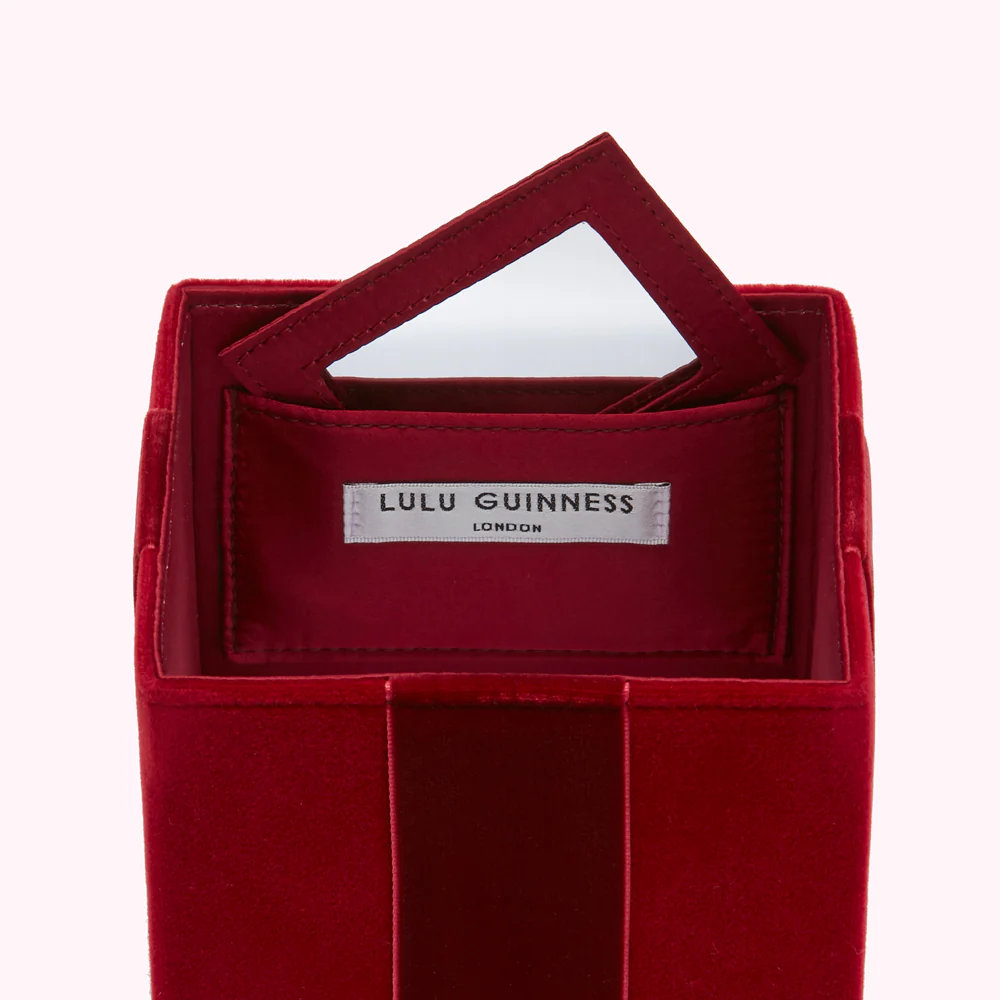 ROSEWOOD VELVET PRESENT CLUTCH BAG - Image 3