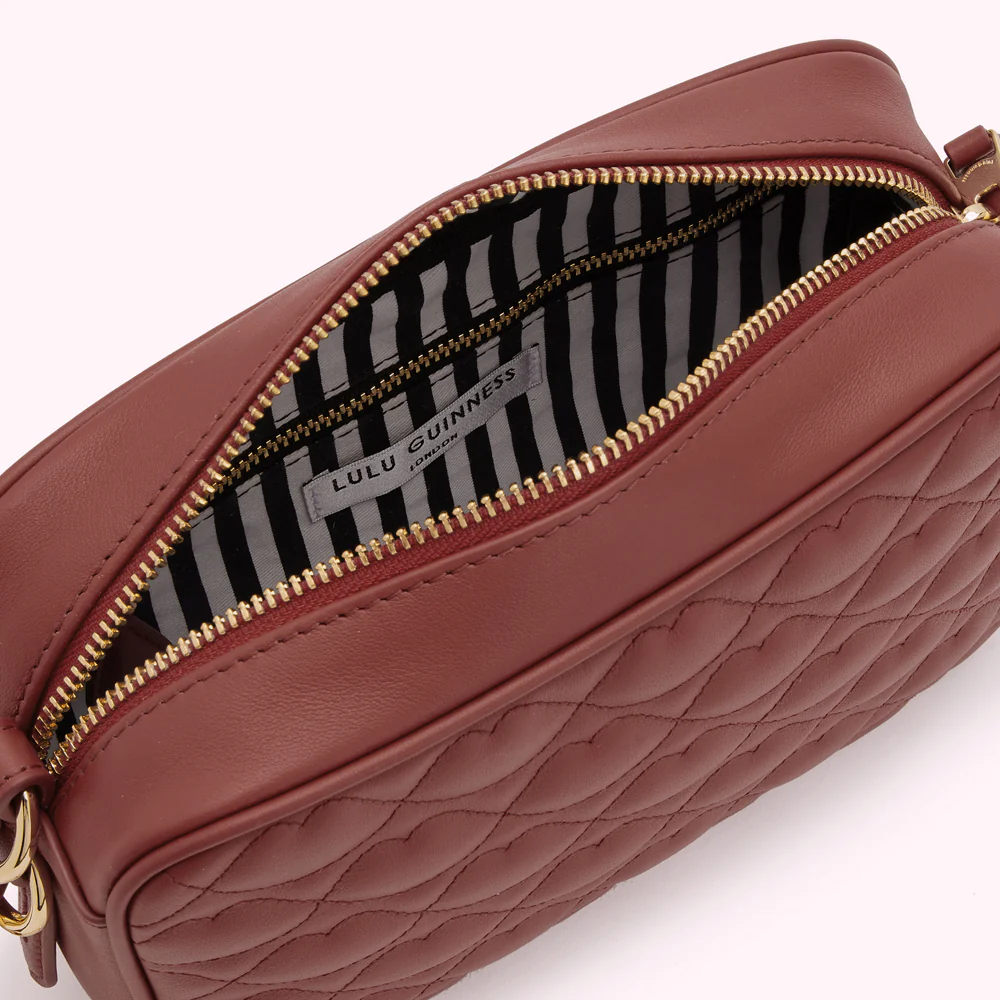 RUSSET QUILTED LIP LEATHER ASHLEY CROSSBODY BAG - Image 4
