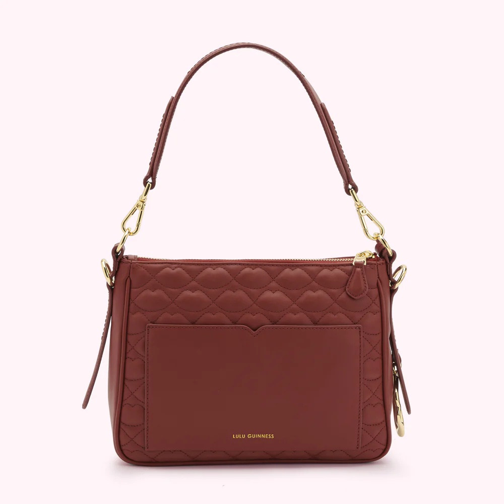 RUSSET QUILTED LIP LEATHER CALLIE CROSSBODY BAG - Image 2