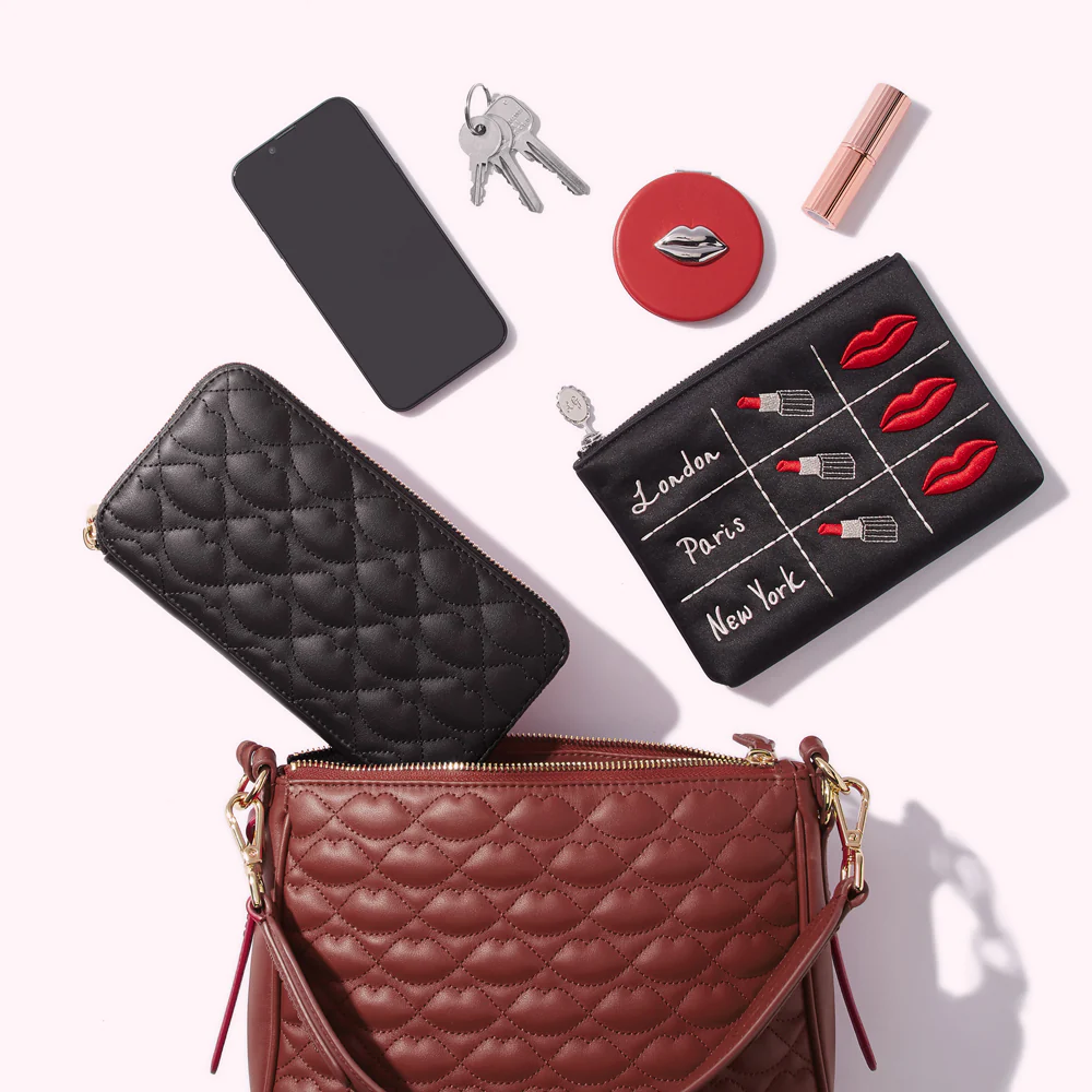 RUSSET QUILTED LIP LEATHER CALLIE CROSSBODY BAG - Image 5
