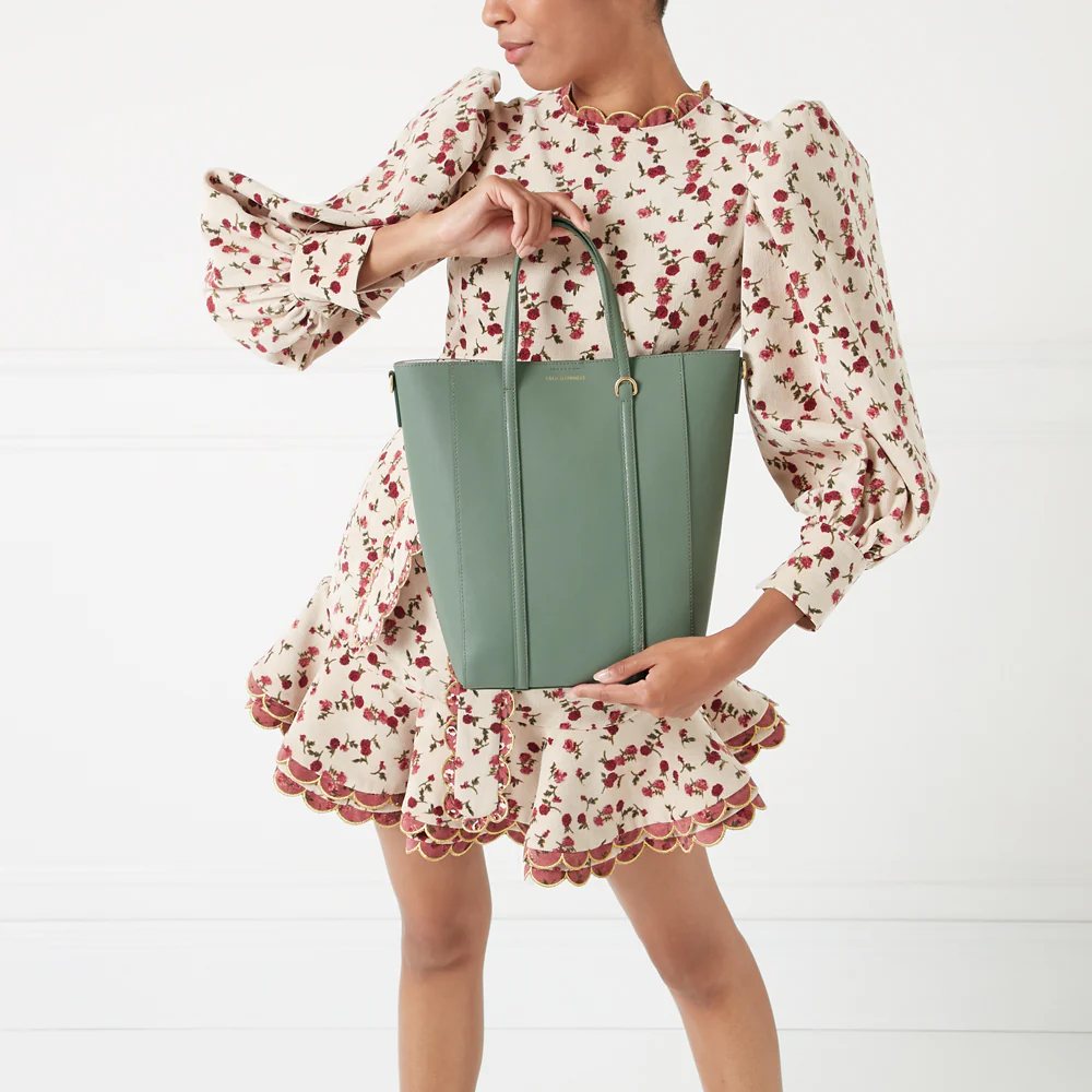 SAGE LEATHER I LOVE LULU GARBO TOTE BAG - Image 8