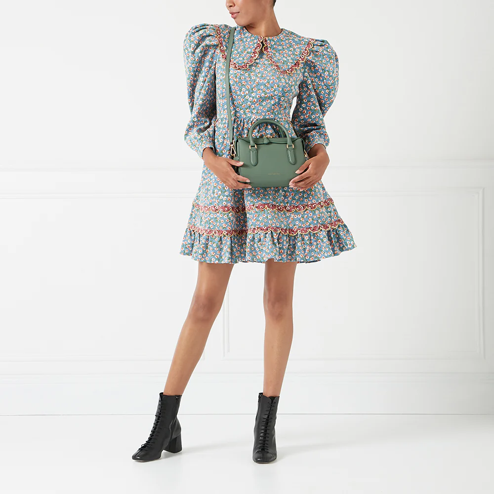 SAGE LEATHER SMALL DYLAN HANDBAG - Image 7