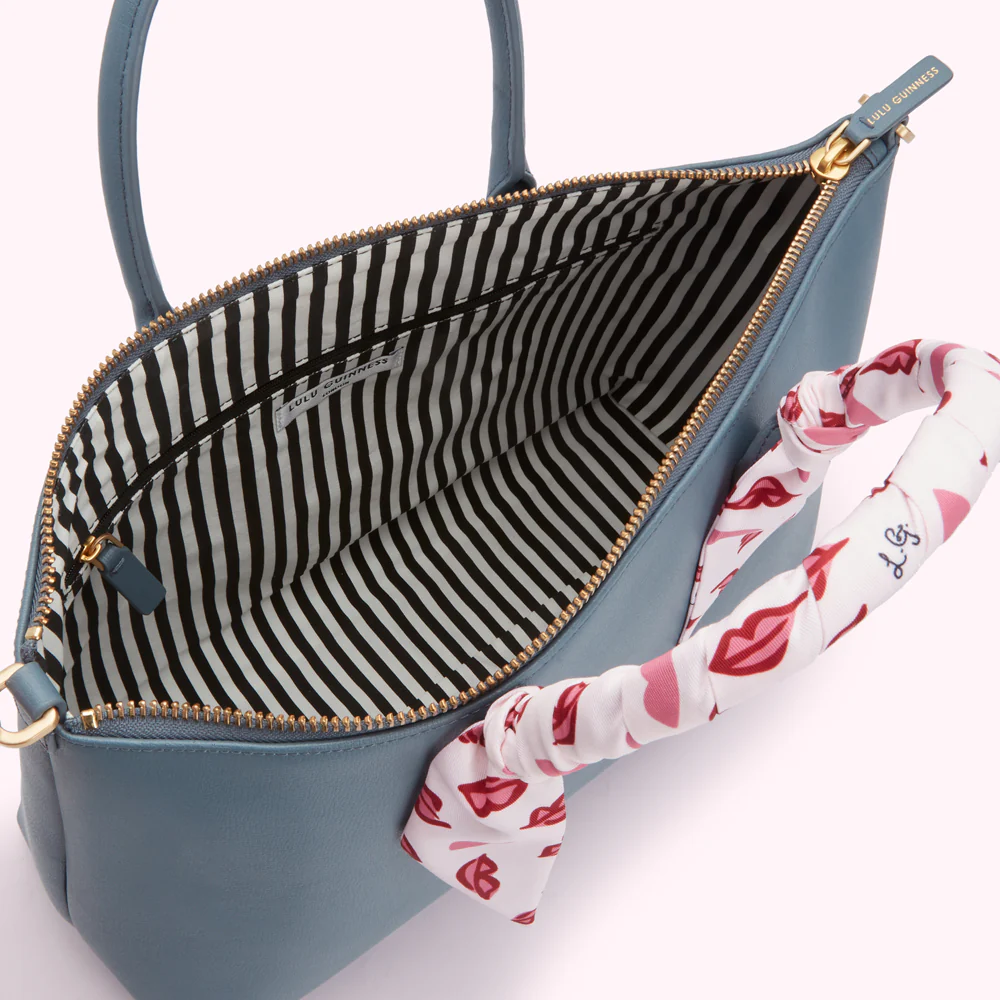 SEAL LEATHER SCARF FRANCES TOTE BAG - Image 2