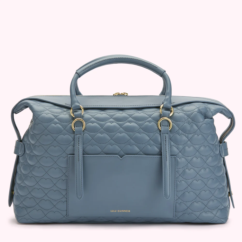 SEAL QUILTED LIP TAYLOR LEATHER HANDBAG - Image 2
