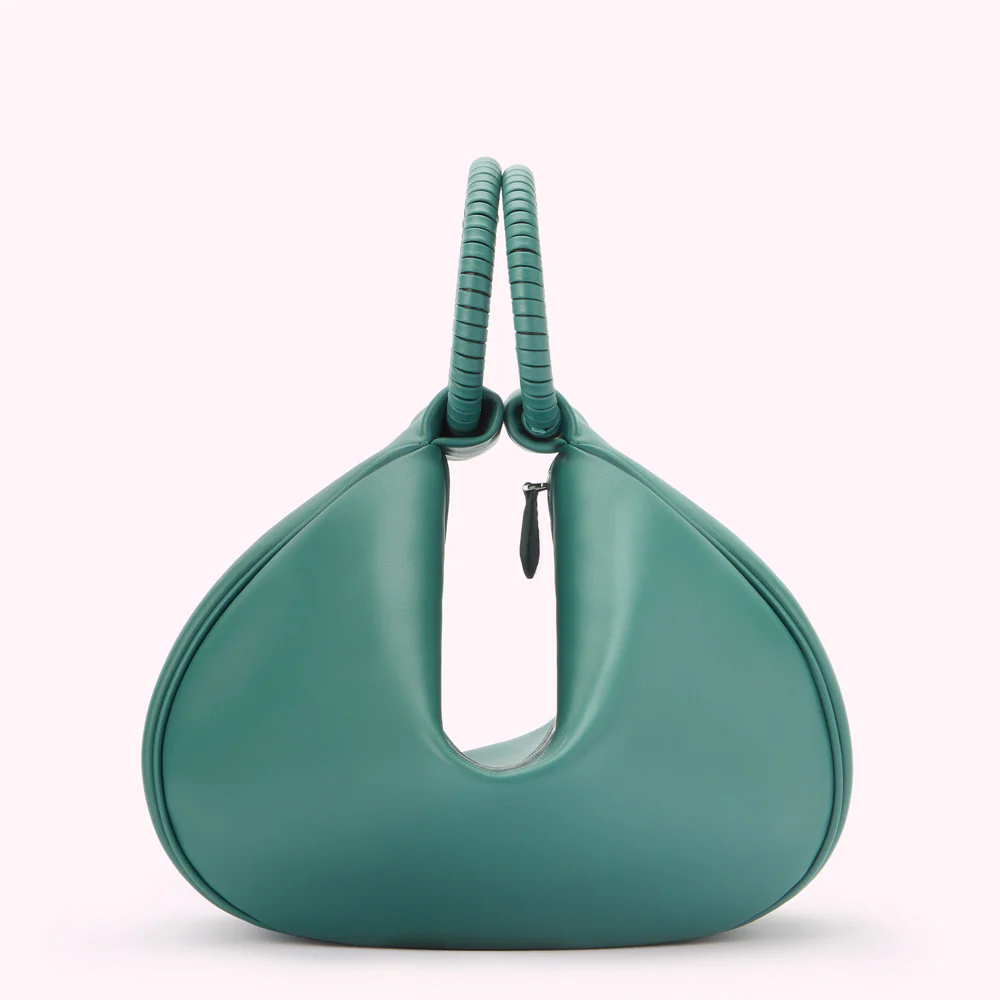 SEAPINE GREEN LEATHER MEDIUM CLEO HANDBAG - Image 2