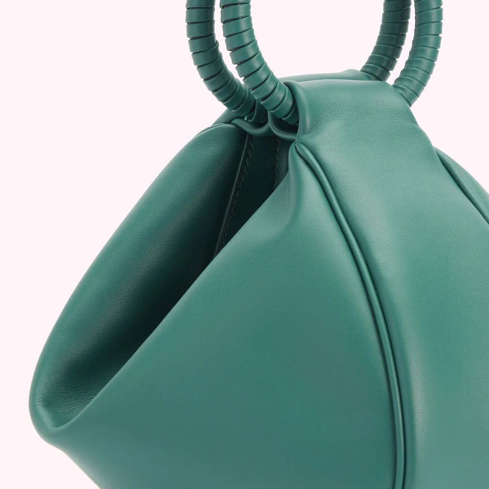 SEAPINE GREEN LEATHER MEDIUM CLEO HANDBAG - Image 6