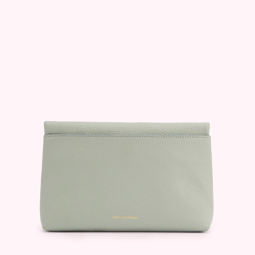 SHAGREEN LEATHER ISSY CLUTCH BAG - Image 2