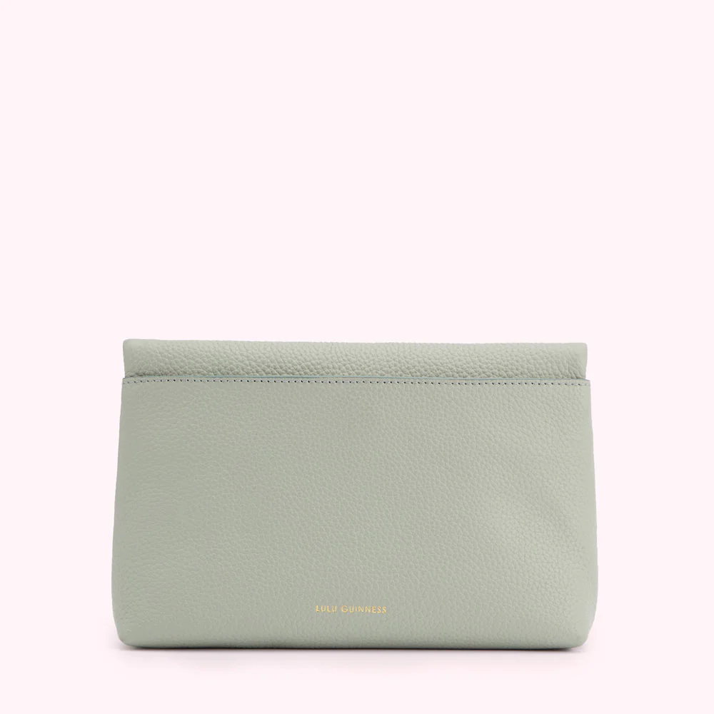 SHAGREEN LEATHER ISSY CLUTCH BAG - Image 2