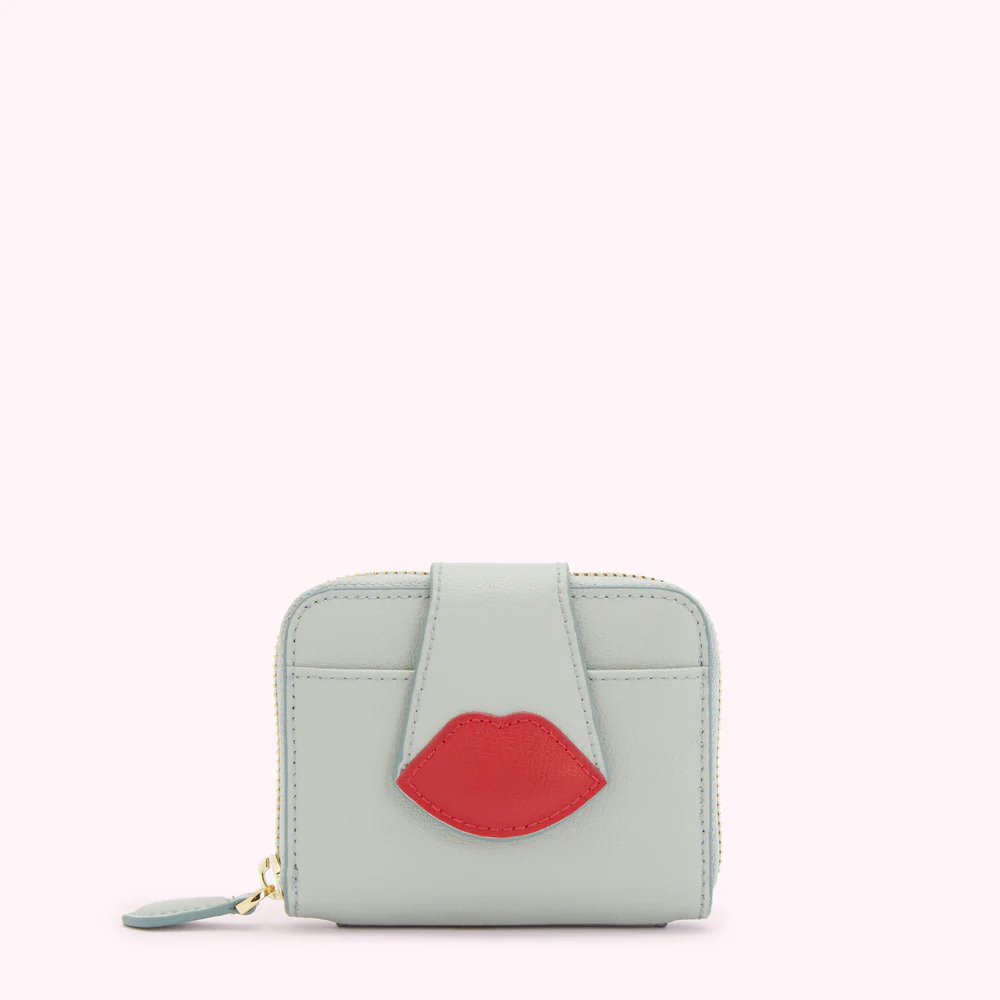 SHAGREEN PADDED LIP LEATHER AIDA WALLET
