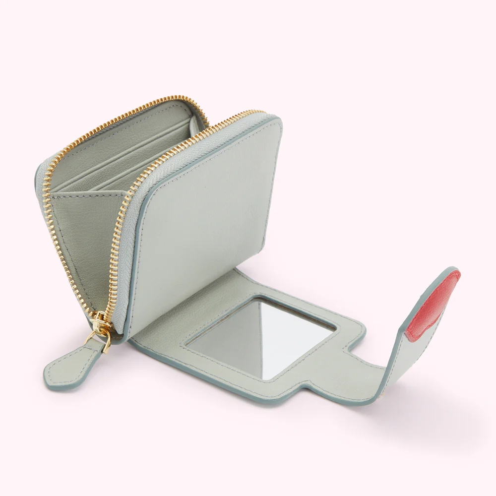 SHAGREEN PADDED LIP LEATHER AIDA WALLET - Image 4
