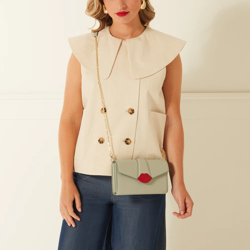SHAGREEN QUILTED LIP LEATHER ABBY CROSSBODY BAG - Image 9