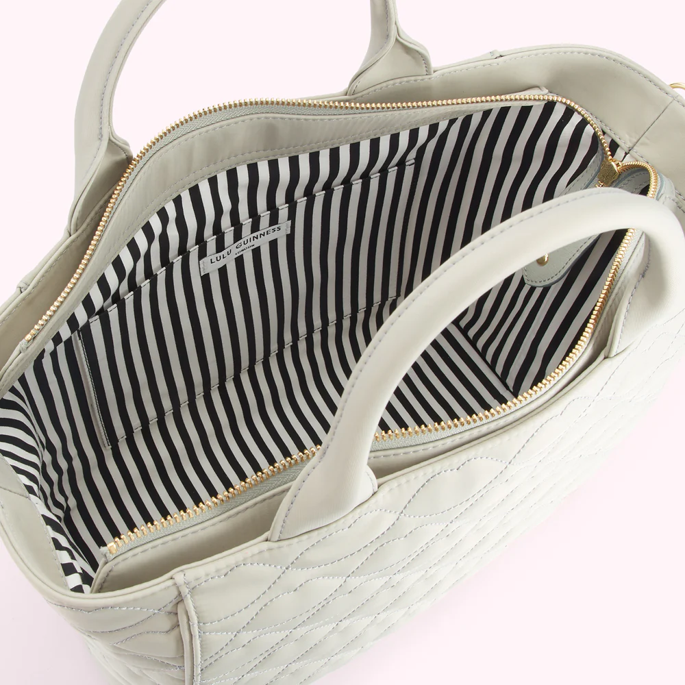 SHAGREEN QUILTED LIPS CARLY TOTE BAG - Image 4