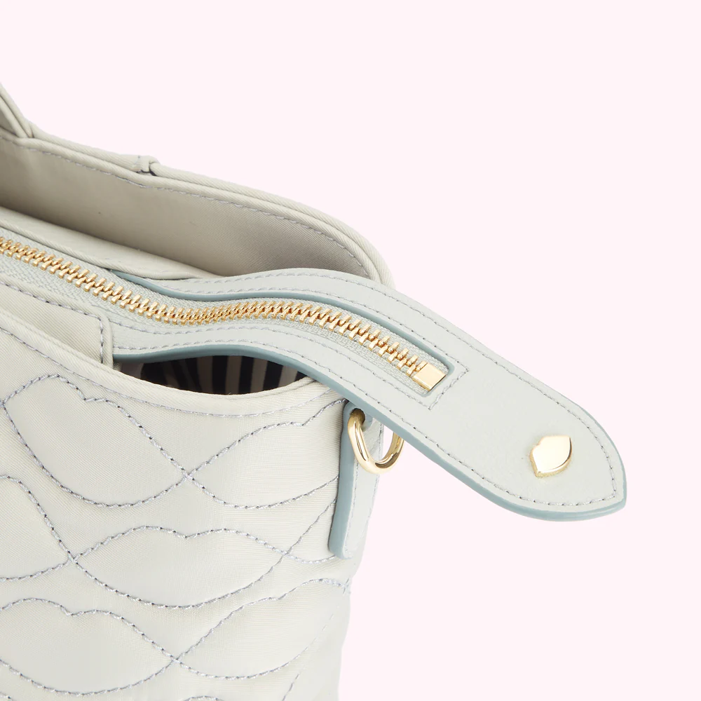 SHAGREEN QUILTED LIPS CARLY TOTE BAG - Image 5