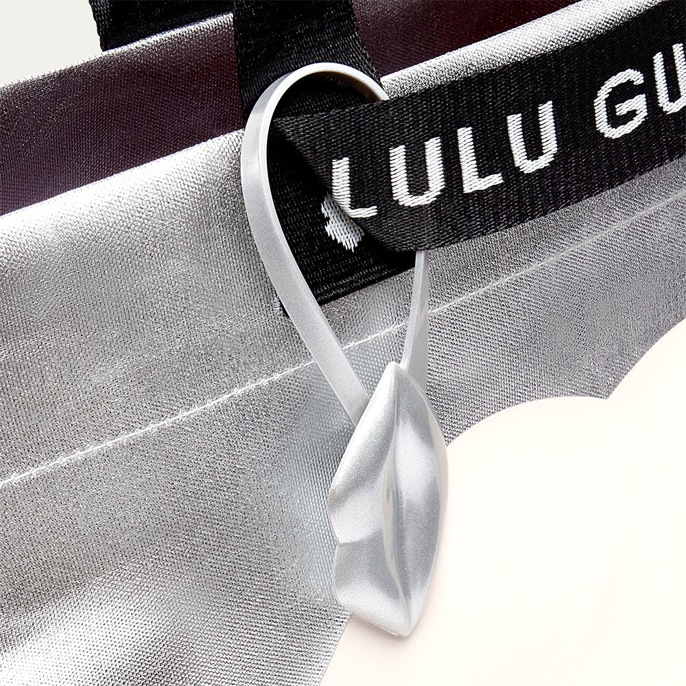 SILVER LIP TOTE & LUNA STUD EARRING GIFT SET - Image 2