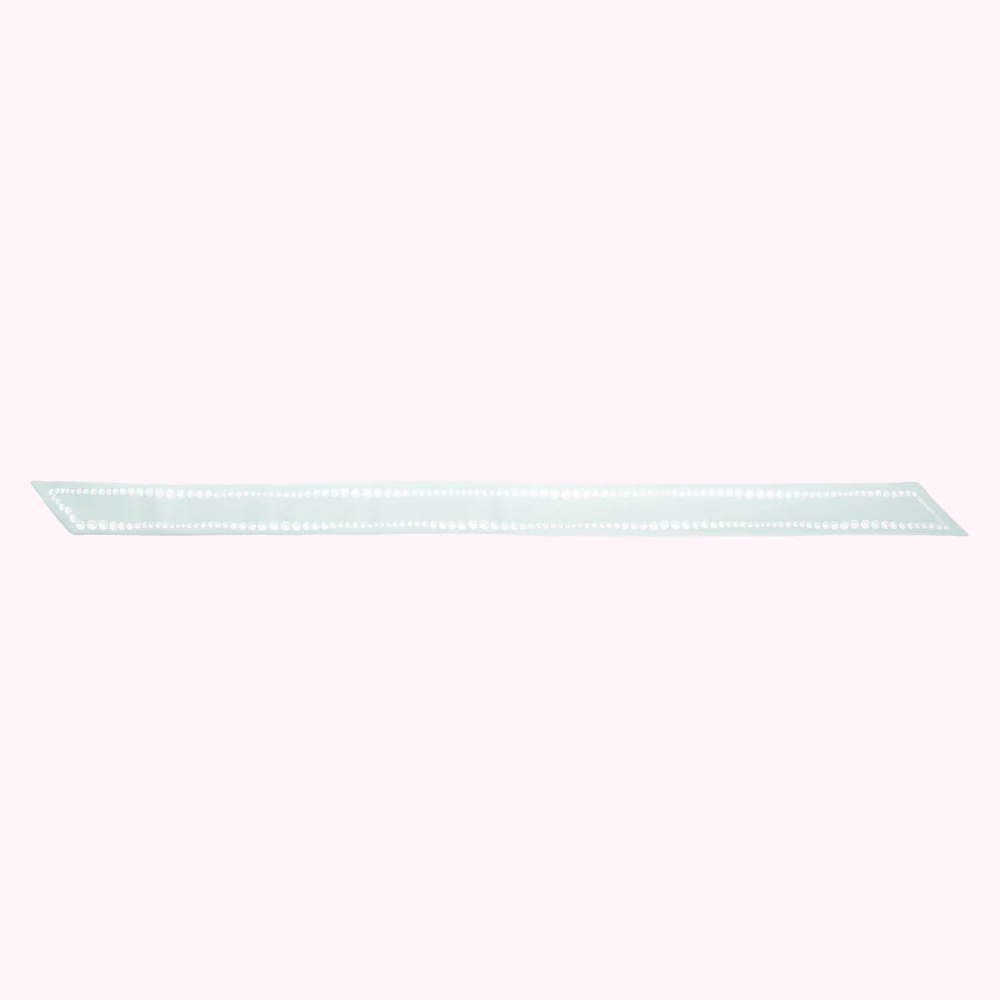 SKY GREY PEARL PRINT SKINNY SCARF - Image 2