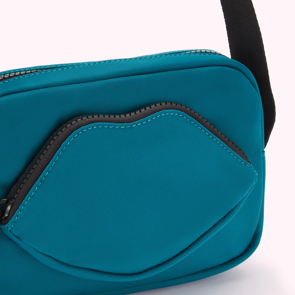 VERDIGRIS GREEN NYLON PAM CROSSBODY BAG - Image 5