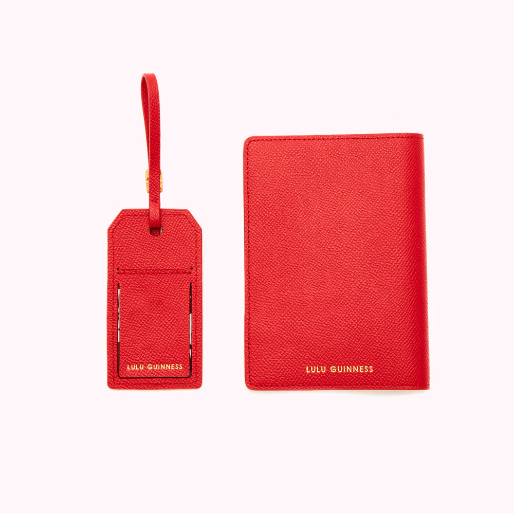 CLASSIC RED LEATHER WITH LOVE TRAVEL SET - Image 3